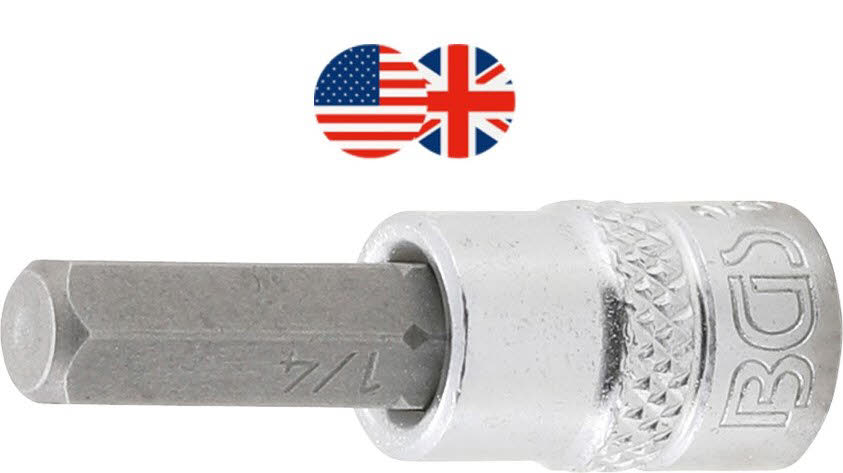 Douilles Hex 1/4" 8mm - Chromé