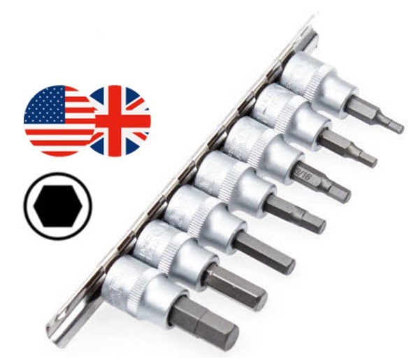 Cle a cliquet,Jeu de clés à douille hexagonale 1-4, rallonge 1-2 3-8 1-4  adaptateur carré pour outil électrique tête - 3pcs 50mm[E] - Cdiscount  Bricolage